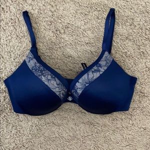 Blue Victoria’s Secret Push-Up Bra